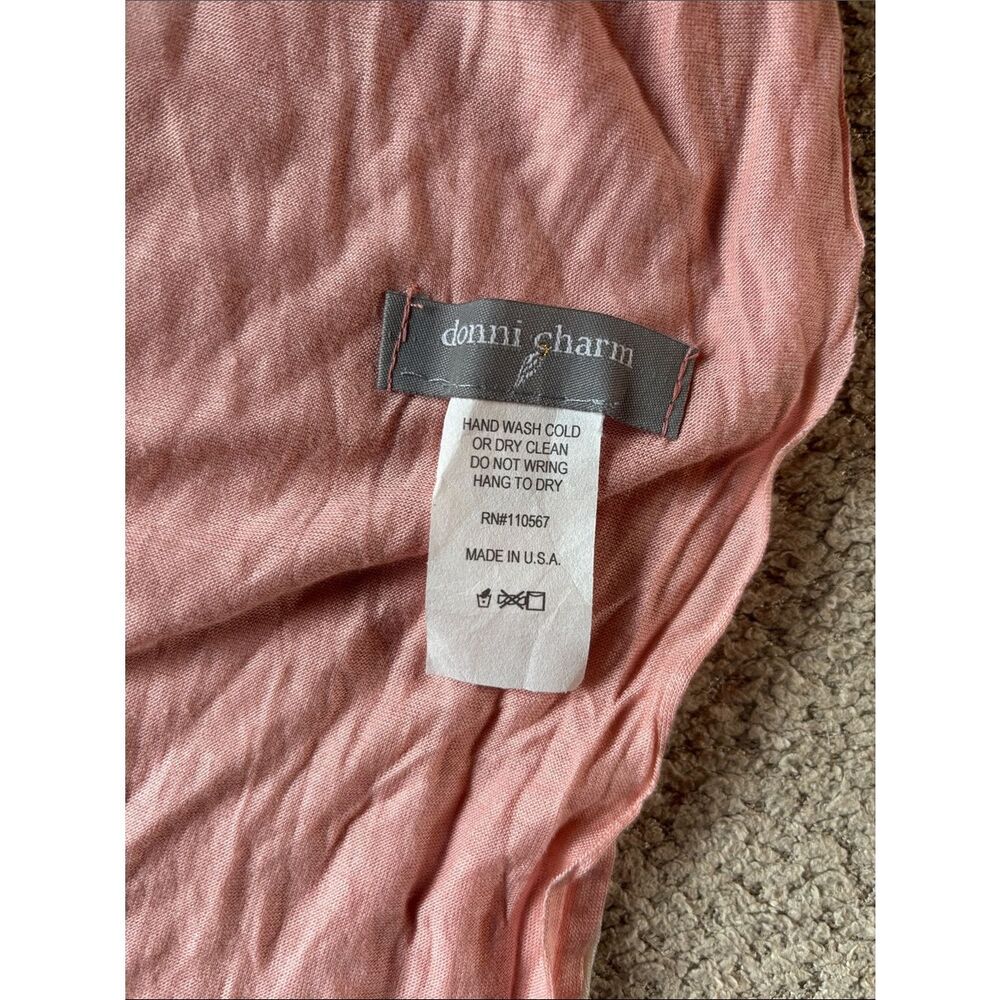 Donni Charm wing 🪽 Light Pink wing Print Scarf - Picture 3 of 7